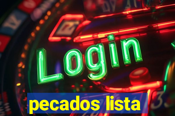 pecados lista